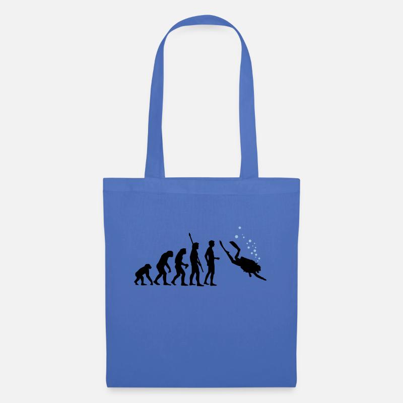 evolution_taucher_c_2c - Stoffbeutel - Hellblau