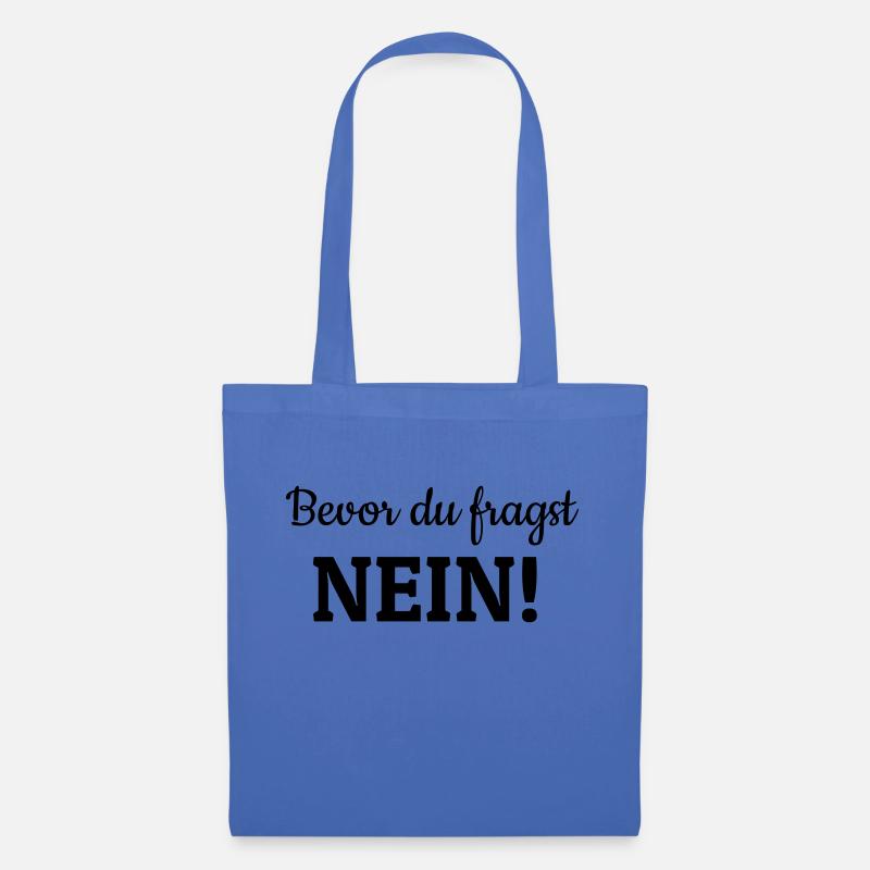 Bevor du fragst - Stoffbeutel - Hellblau