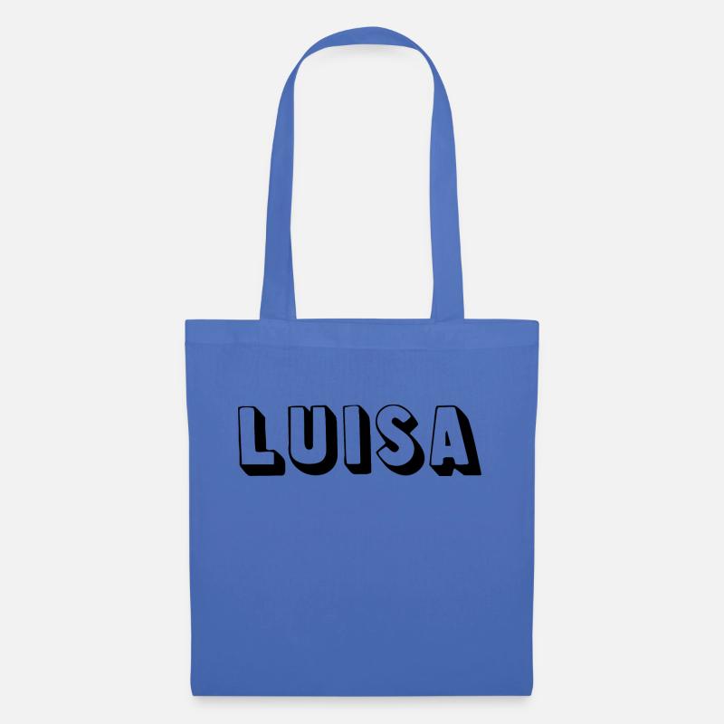 Name - Luisa - Stoffbeutel - Hellblau