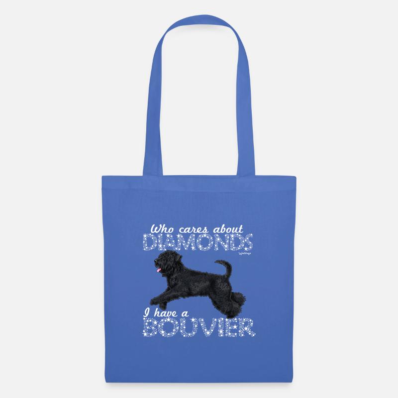 Bouvier Diamonds 2 - Stoffbeutel - Hellblau