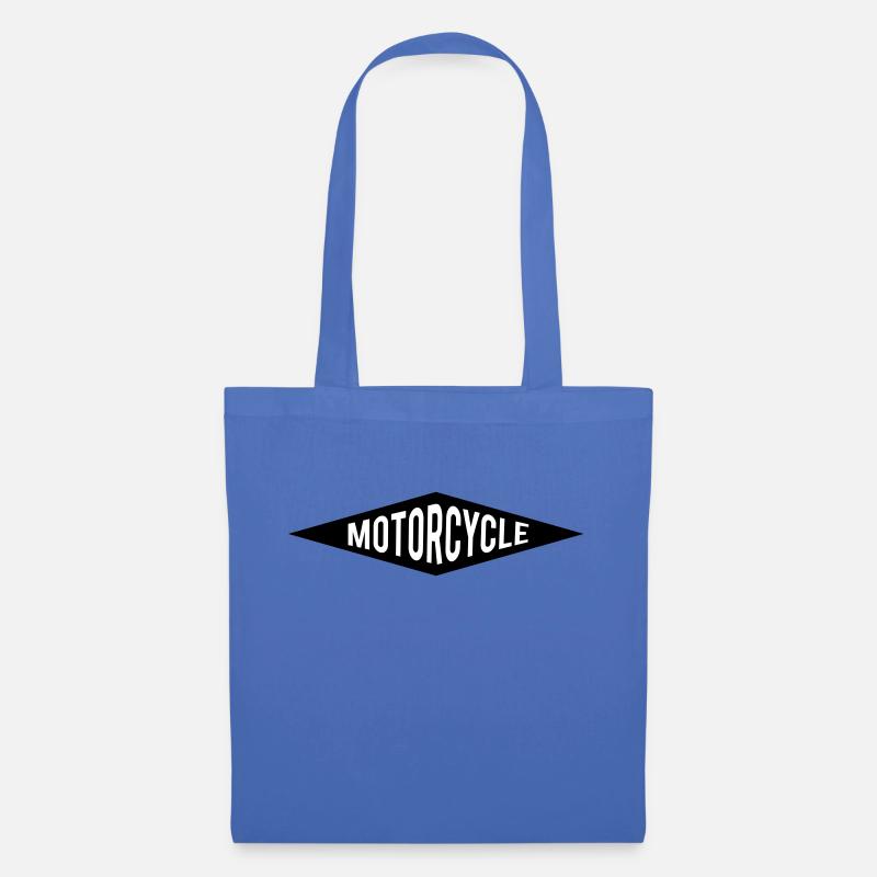 Motorrad - Stoffbeutel - Hellblau