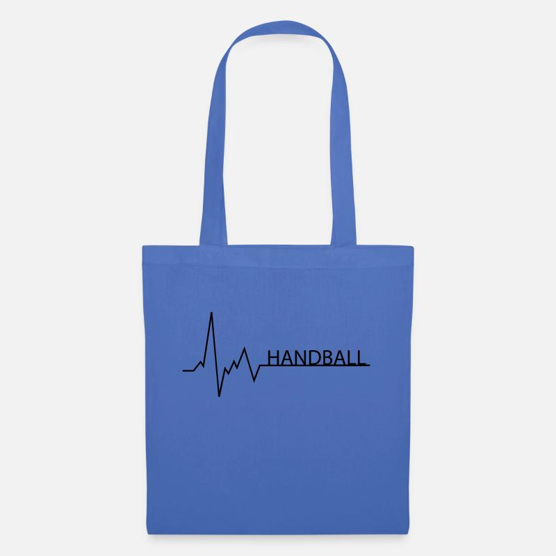 Herzschlag Handball EKG - Stoffbeutel - Hellblau