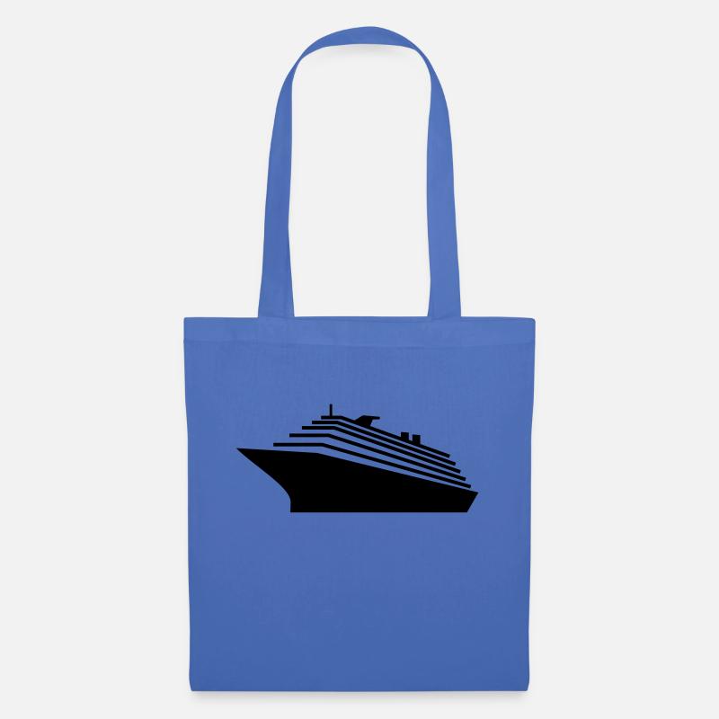 Kreuzfahrtschiff / cruiser (1c) - Stoffbeutel - Hellblau