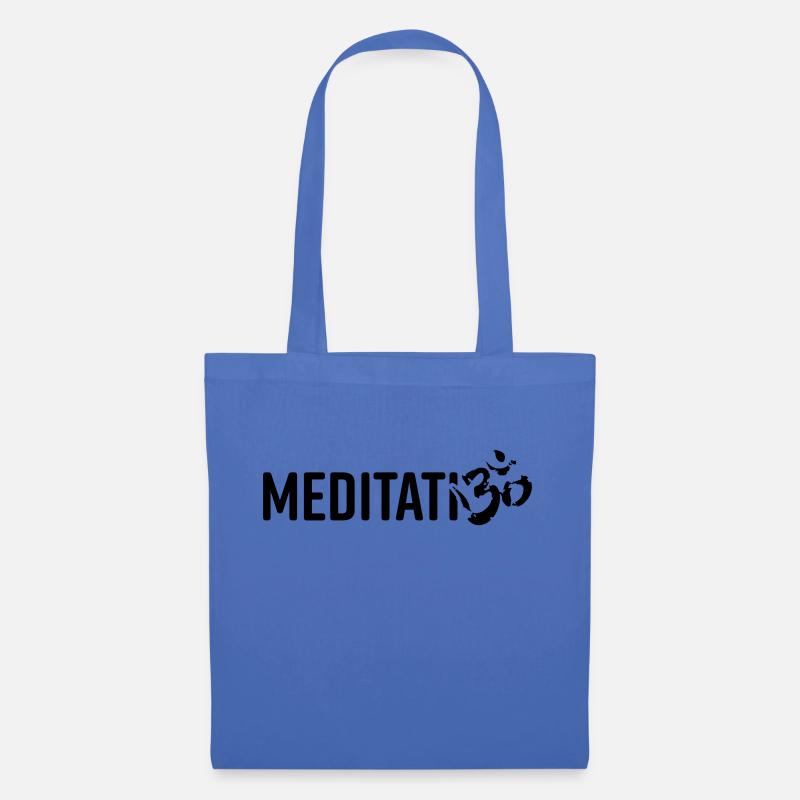 MEDITATI«OM» - Stoffbeutel - Hellblau