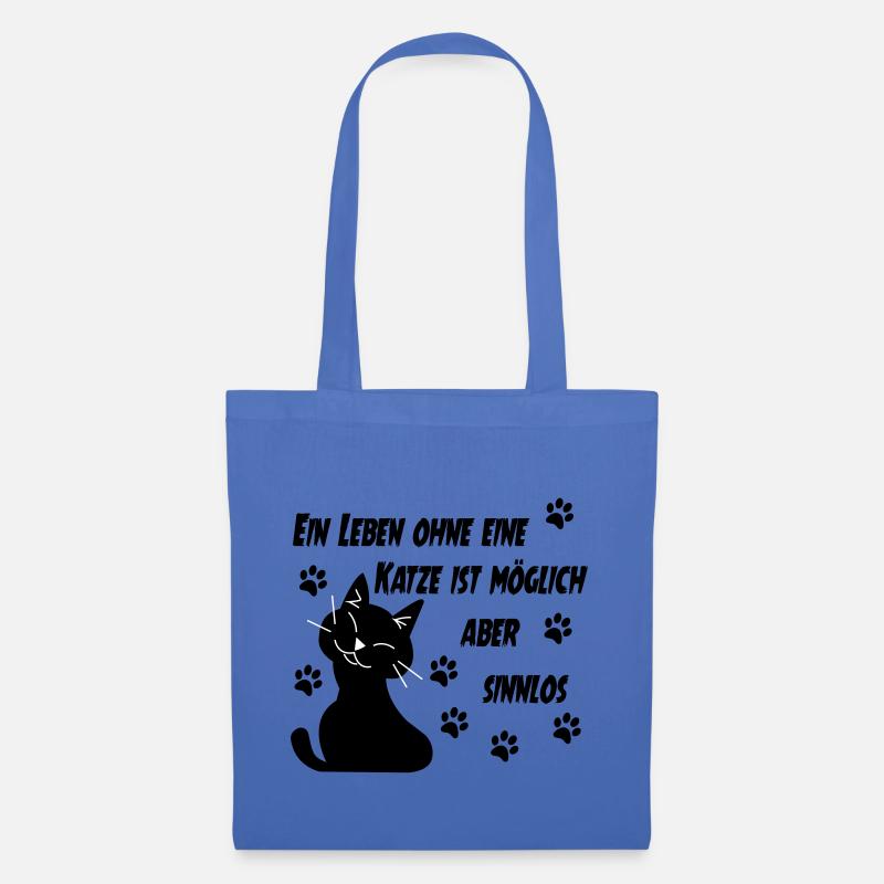 KATZE - KATZE - KATZE - KATZE - Stoffbeutel - Hellblau