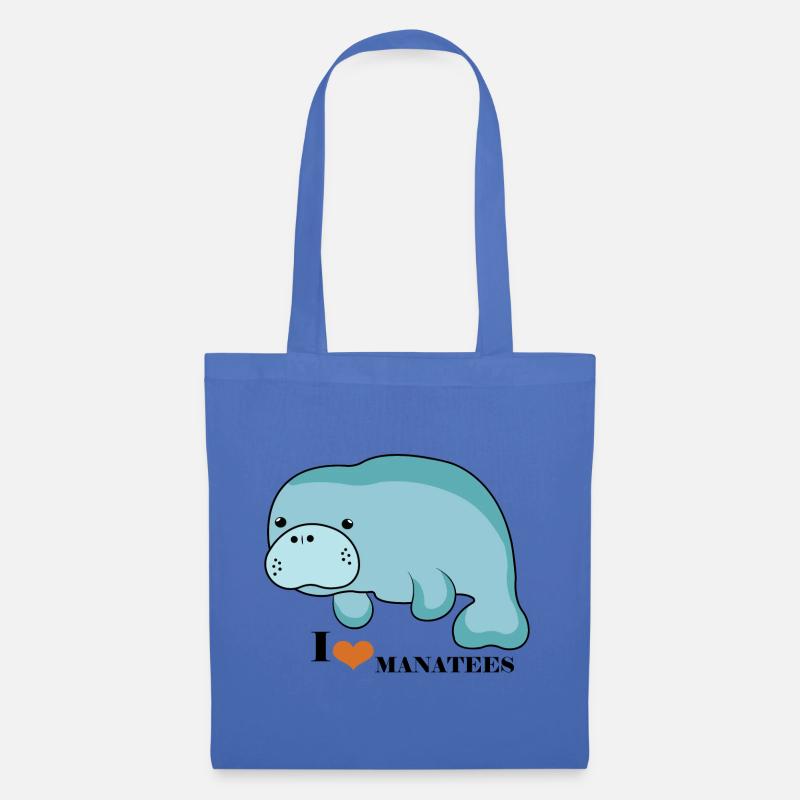 Manatee Love - Stoffbeutel - Hellblau