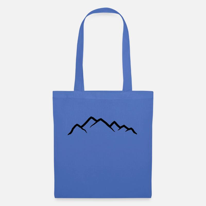 Berge Silhouette Klettern - Stoffbeutel - Hellblau