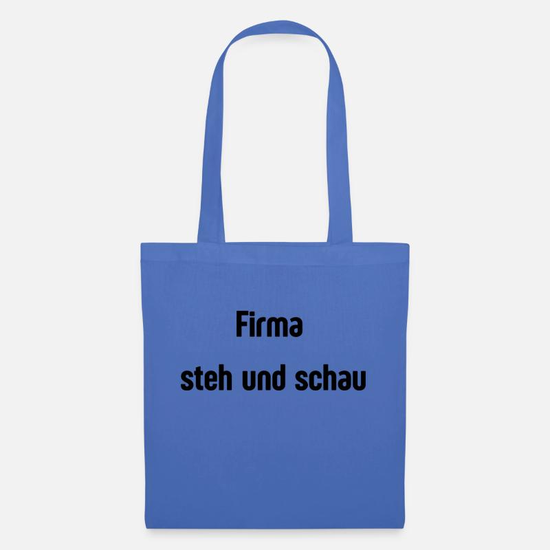 Firma steh und schau - Stoffbeutel - Hellblau