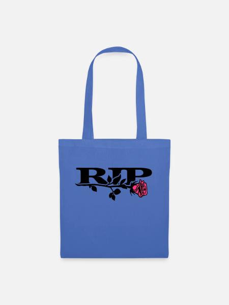 rip_mit_rose_2_2c - Stoffbeutel - Hellblau