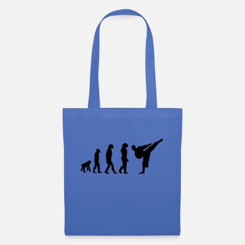 évolution karaté - Sac en tissu - bleu pâle