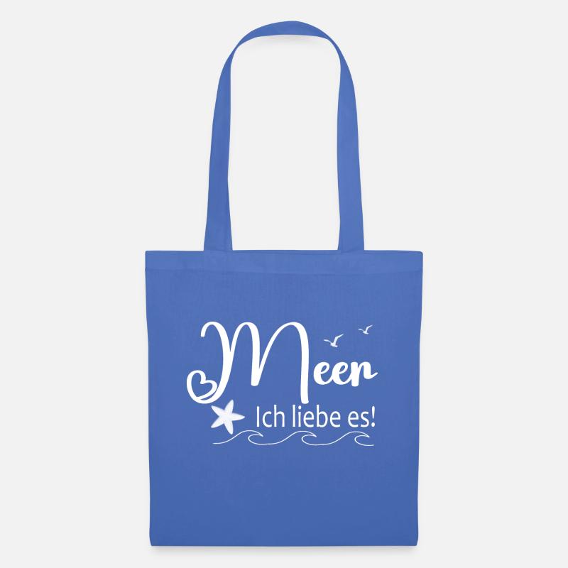 Meer ich liebe es - Stoffbeutel - Hellblau