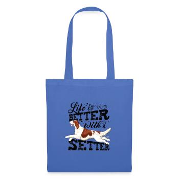 irishsetterbetter3 - Stoffbeutel - Hellblau - Vorne