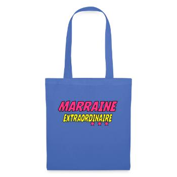 Marraine extraordinaire - Sac en tissu - bleu pâle - Devant