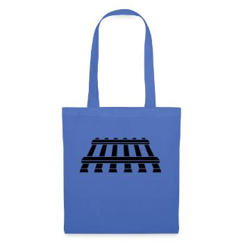 Logo symbole piste - Sac en tissu - bleu pâle - Devant