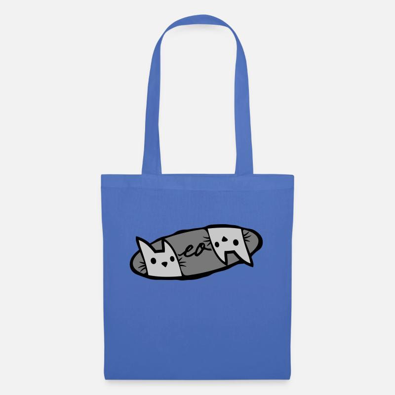 Meow 2 Katzen Logo - Stoffbeutel - Hellblau