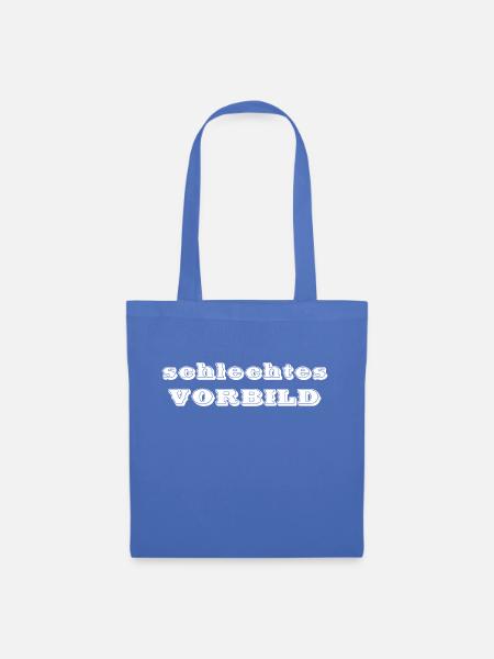 schlechtes Vorbild - Stoffbeutel - Hellblau