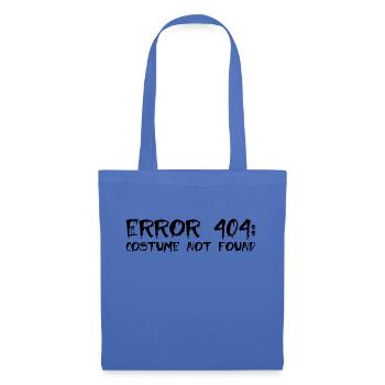 Erreur 404 Costume Not Found Funny Simple Hallowee - Sac en tissu - bleu pâle - Devant