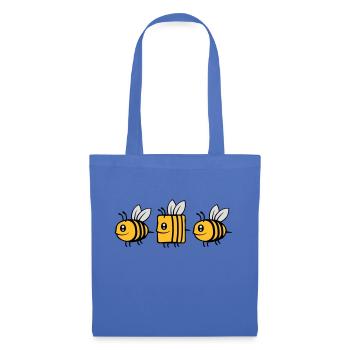 abeille différente abeille comique - Sac en tissu - bleu pâle - Devant