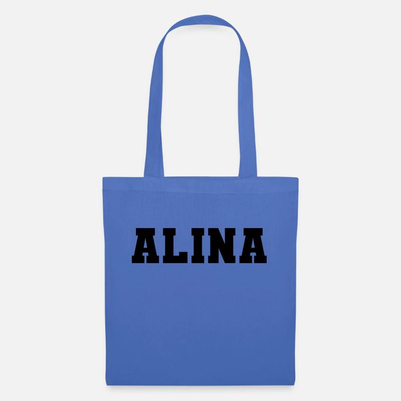 Name - Alina - Stoffbeutel - Hellblau