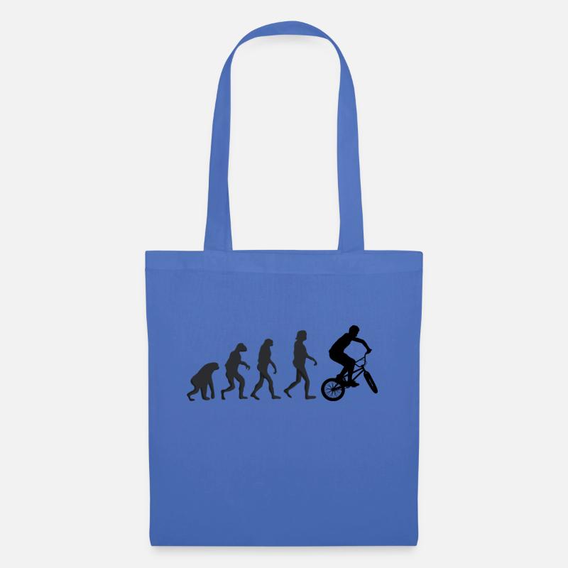Bicycle - Human Evolution - Tote Bag - light blue