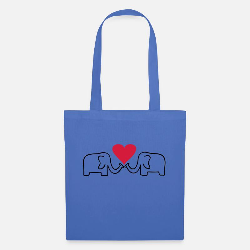 elefant - Stoffbeutel - Hellblau