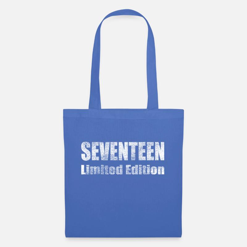 17. Geburtstag Geschenkidee Seventeen - Stoffbeutel - Hellblau
