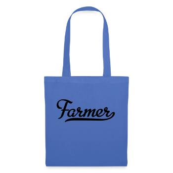FARMER - Sac en tissu - bleu pâle - Devant