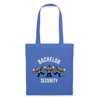 Bachelor Security (JGA / Karikatur / Tanz / 3C W) - Stoffbeutel - Hellblau - Vorne