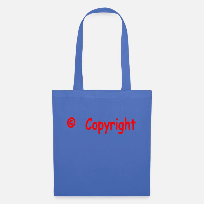Copyright rot - Stoffbeutel - Hellblau
