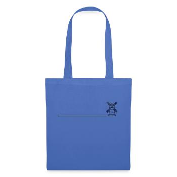 Windmühle Mühle Symbol - Stoffbeutel - Hellblau - Vorne
