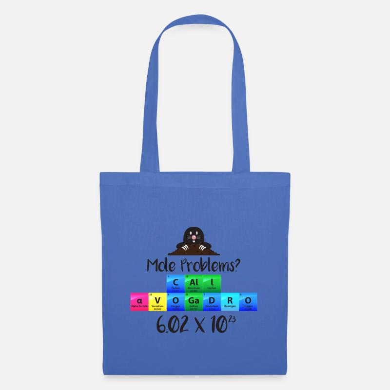Mole Problems Call Avogadro Gift - Sac en tissu - bleu pâle
