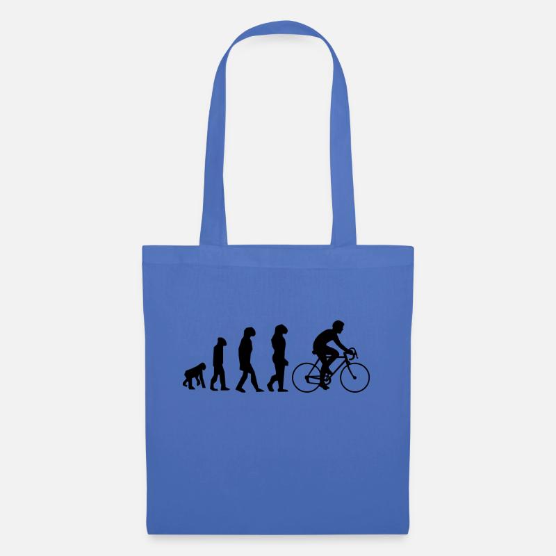 Evolution des Radsports - Stoffbeutel - Hellblau