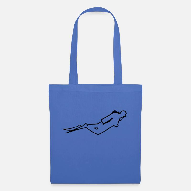 Diver Graphics - Tote Bag - light blue