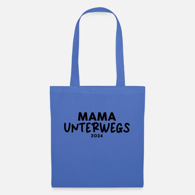 Mama ist unterwegs - Stoffbeutel - Hellblau
