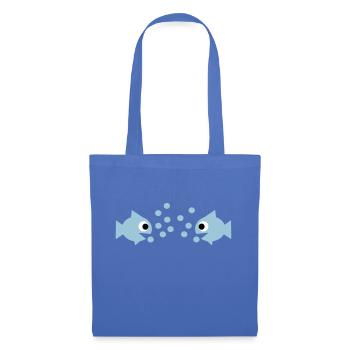 Fische - Stoffbeutel - Hellblau - Vorne