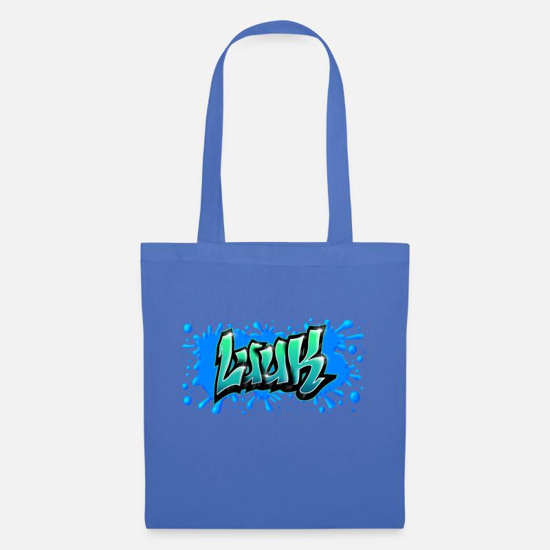 GRAFFITI LUUK PRINTABLE - Stoffbeutel - Hellblau