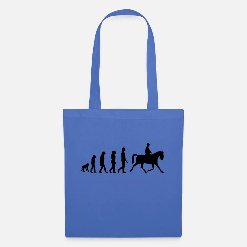 Équitation évolution - Sac en tissu - bleu pâle