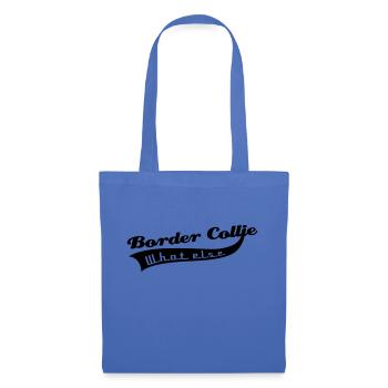 Border Collie - Stoffbeutel - Hellblau - Vorne