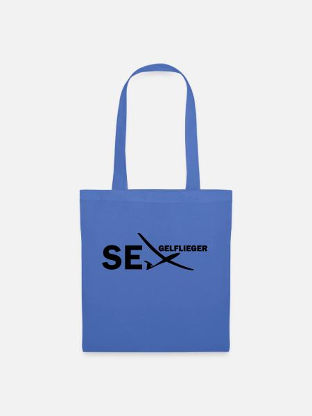 Segelflieger Geschenk Segelfliegen Spruch lustig - Stoffbeutel - Hellblau