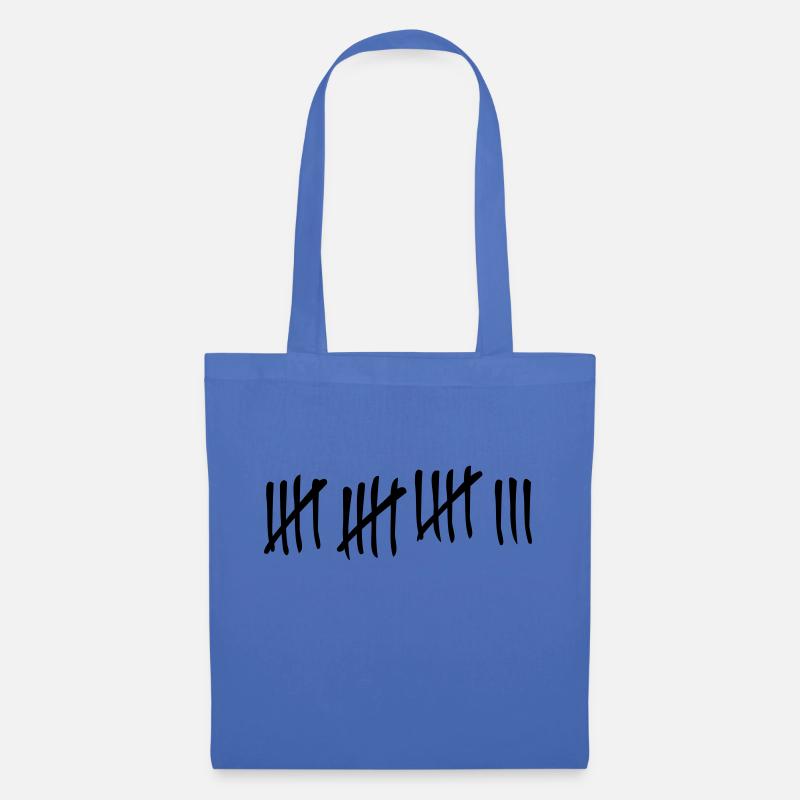 18 Striche - Stoffbeutel - Hellblau