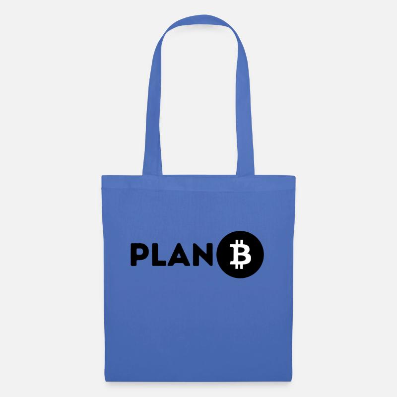 Bitcoin Plan B | Krypto Währung | Crypto - Stoffbeutel - Hellblau