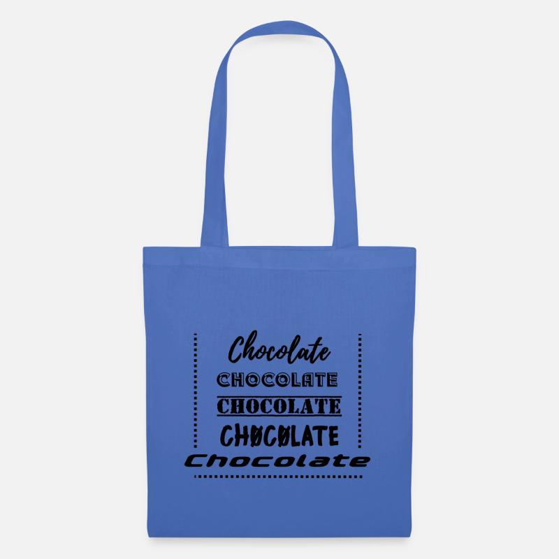 Schokolade Schokolade Schokolade - Stoffbeutel - Hellblau