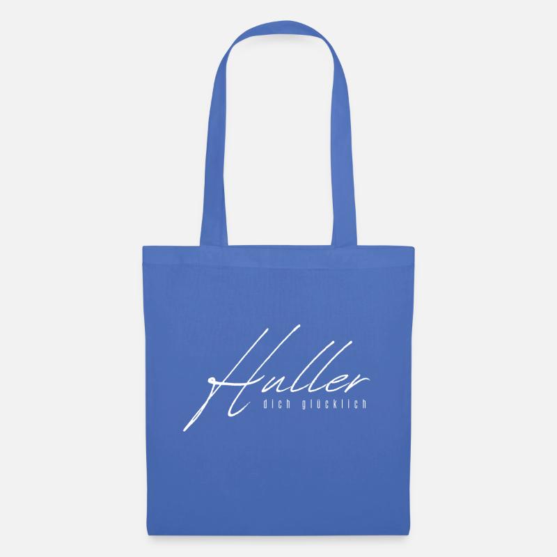 Huller dich glücklich - Stoffbeutel - Hellblau