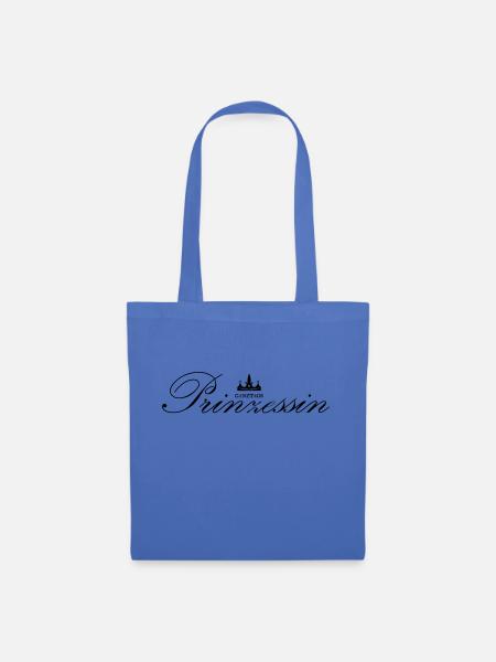Ganztagsprinzessin Prinzessin Prinz Spruch Gechenk - Stoffbeutel - Hellblau