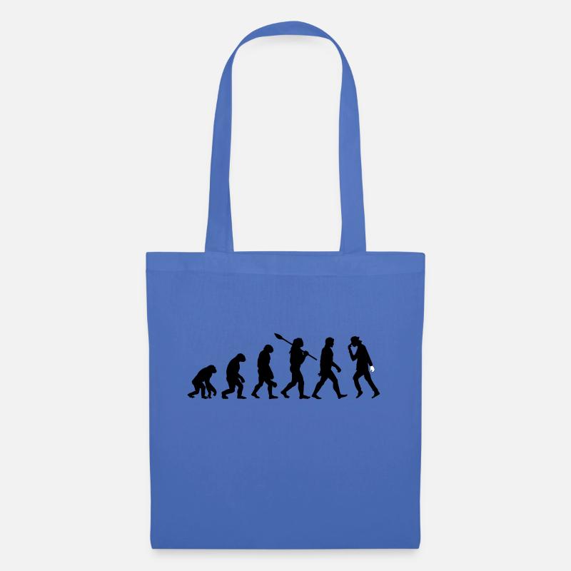 l'évolution de l'homme et de la danse - Sac en tissu - bleu pâle