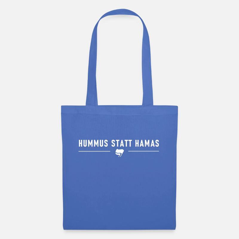 HUMMUS statt HAMA s - Stoffbeutel - Hellblau