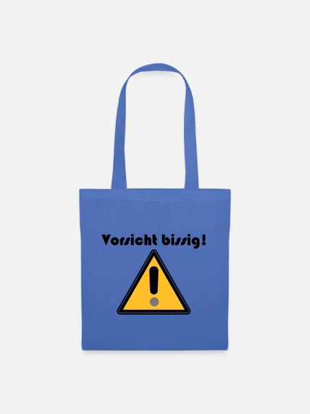 Vorsicht bissig - Stoffbeutel - Hellblau