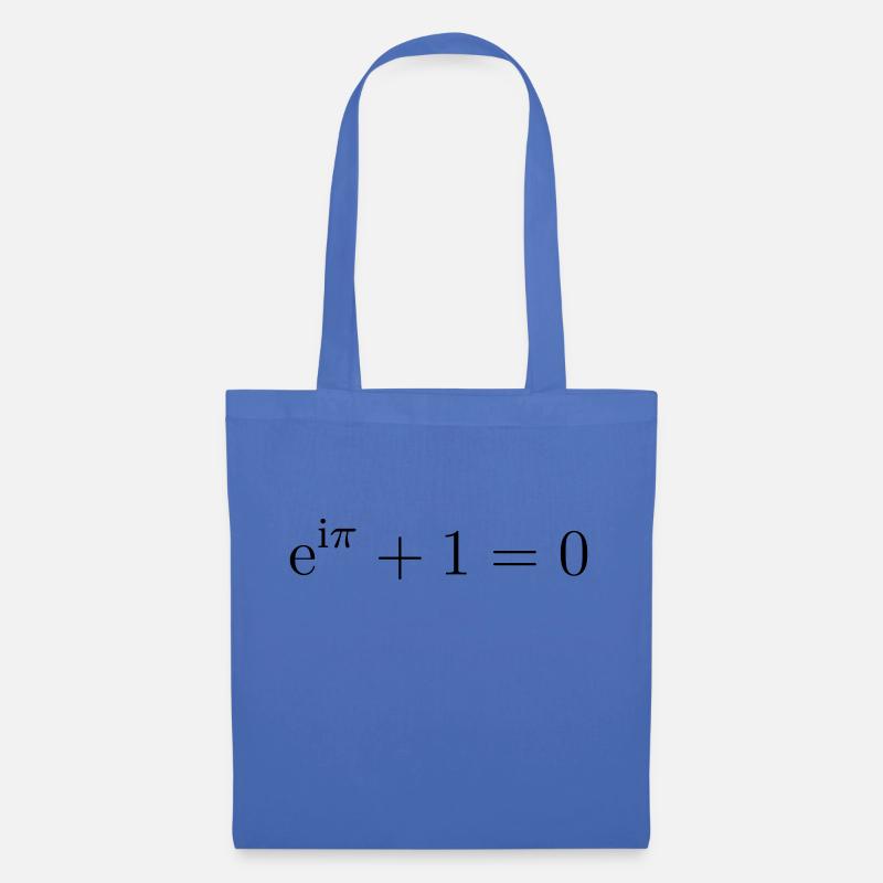 Formule avec i, e, pi, 1, 0 - Sac en tissu - bleu pâle