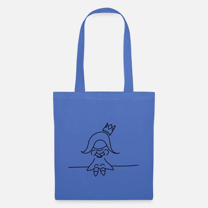 Prinzessin - Stoffbeutel - Hellblau