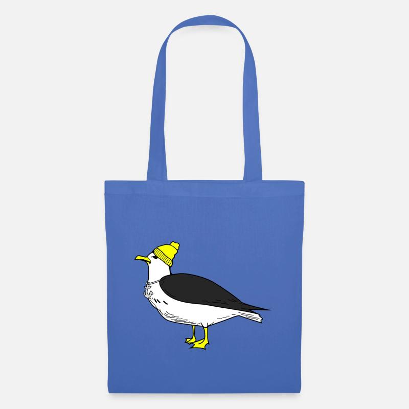 Coole Möwe - Stoffbeutel - Hellblau
